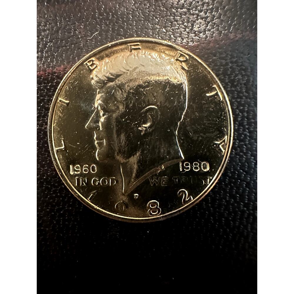 1982 Gold plated Kennedy Half dollar